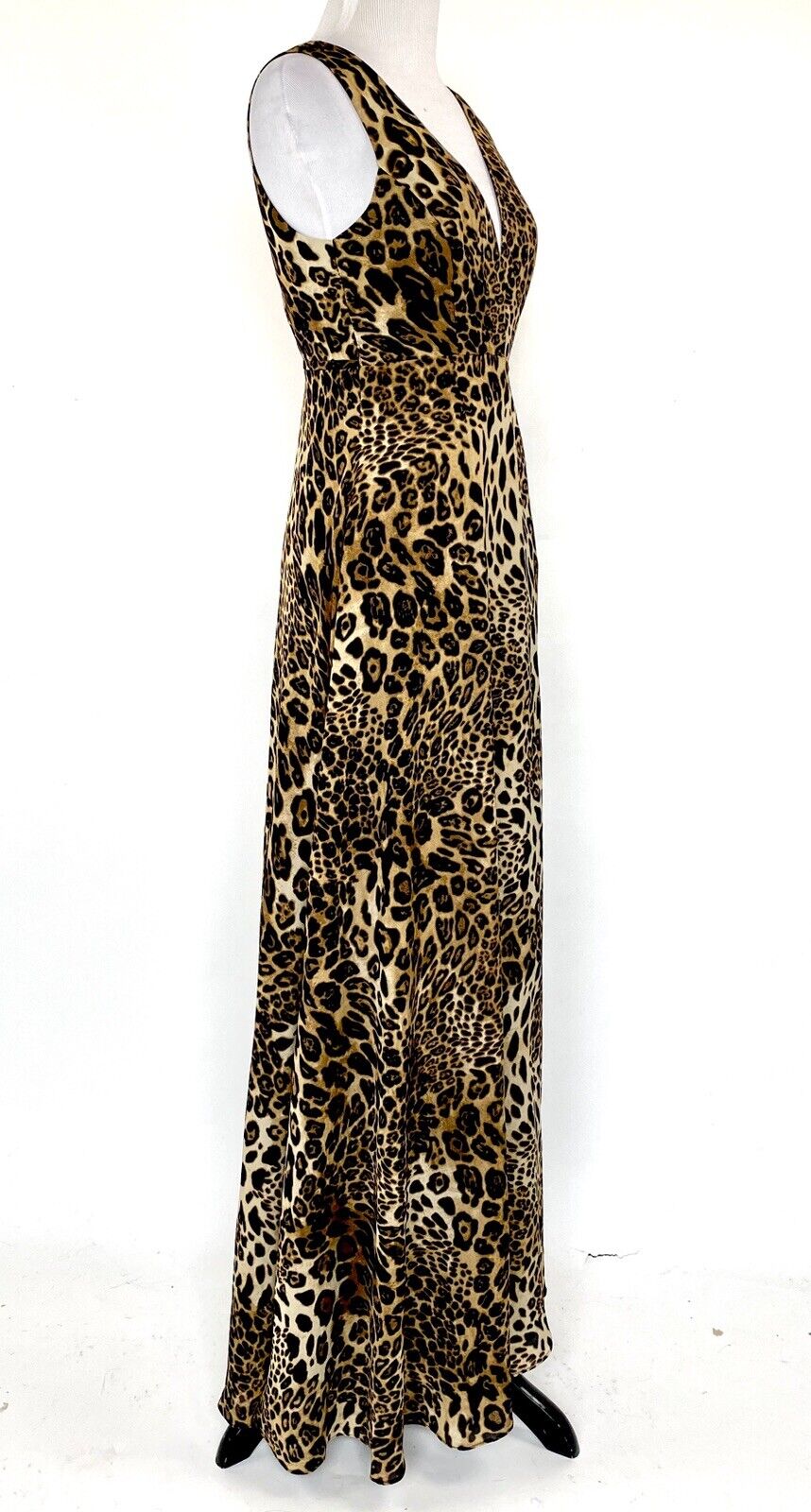 Aqua Leopard Print Party Cocktail Prom Wrap Dress XS Retails $118 Price $48 NWT