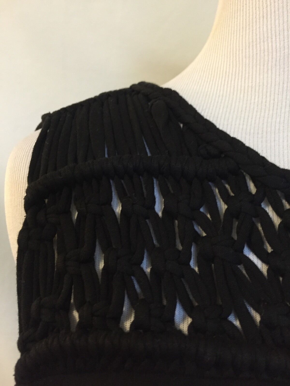 AllSaints Simmo Black Tassel Top NWT Retail $178 Price $58 Size S All Saints