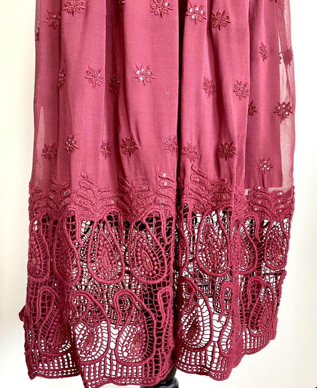 Sundance Love Forever Crochet Lace Dress Retail $178 Price $59 Size 2