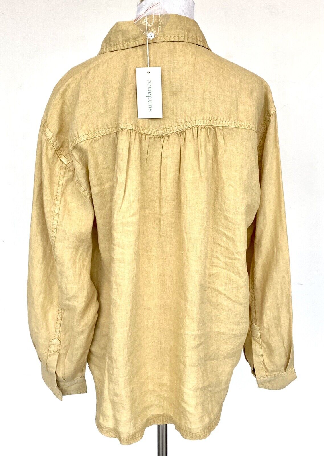 Sundance Roaming Free Linen LS Blouse. Retails $98 Price $49 NWT Size S
