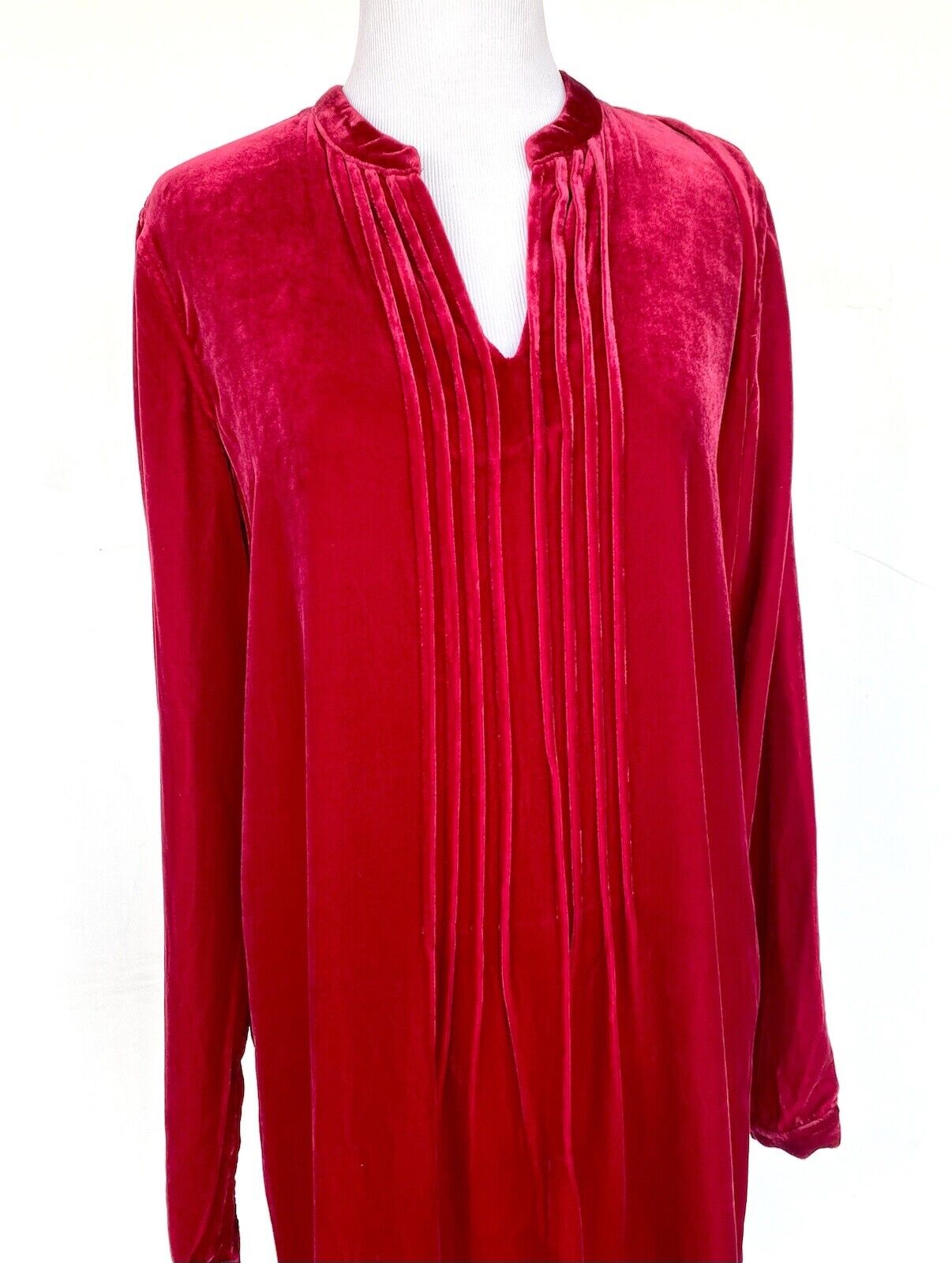 Sundance Enchantment Velvet Silk Mix Red Dress Retail $188 Price $92 NWT Size XS