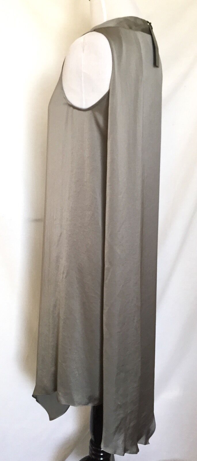 AllSaints Blaze Steel Grey Silky Dress.Retail $308 Price $125All Saints Size 0