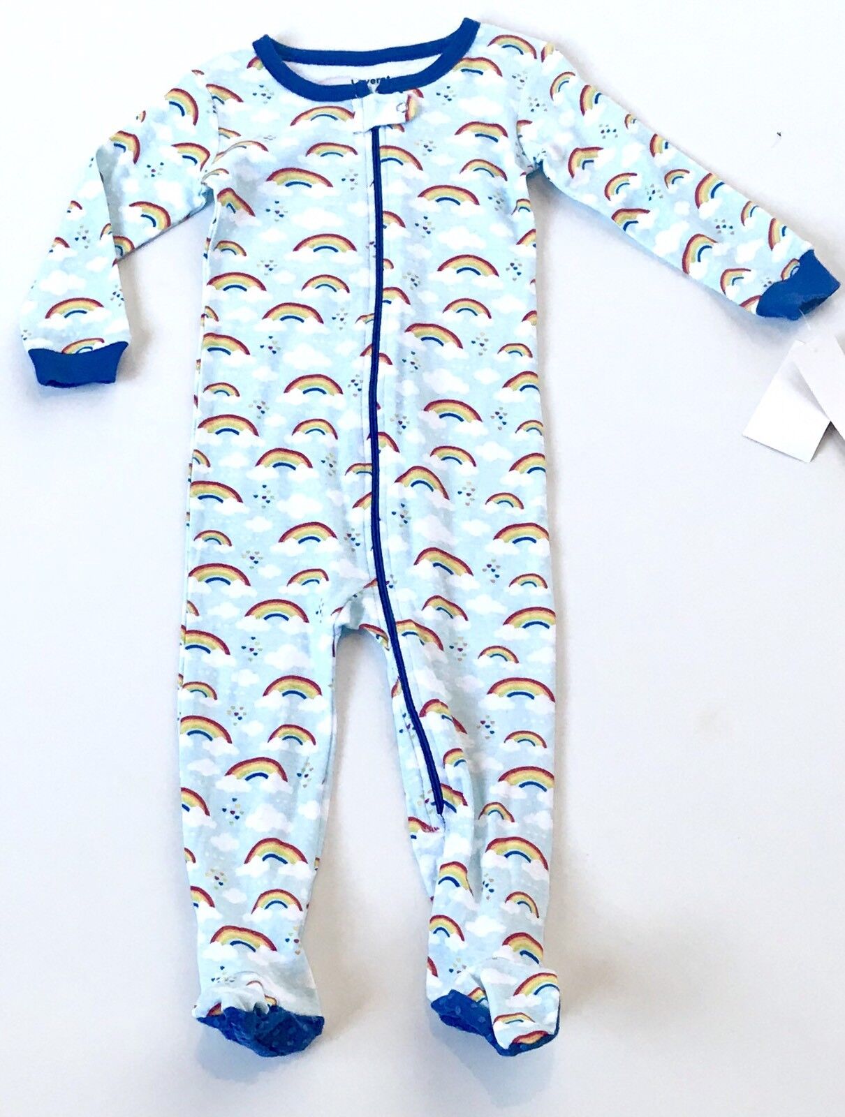 Leveret Rainbow Footed Sleepsuit 12-18 M Retails $19.99 Price $15.95 NWT