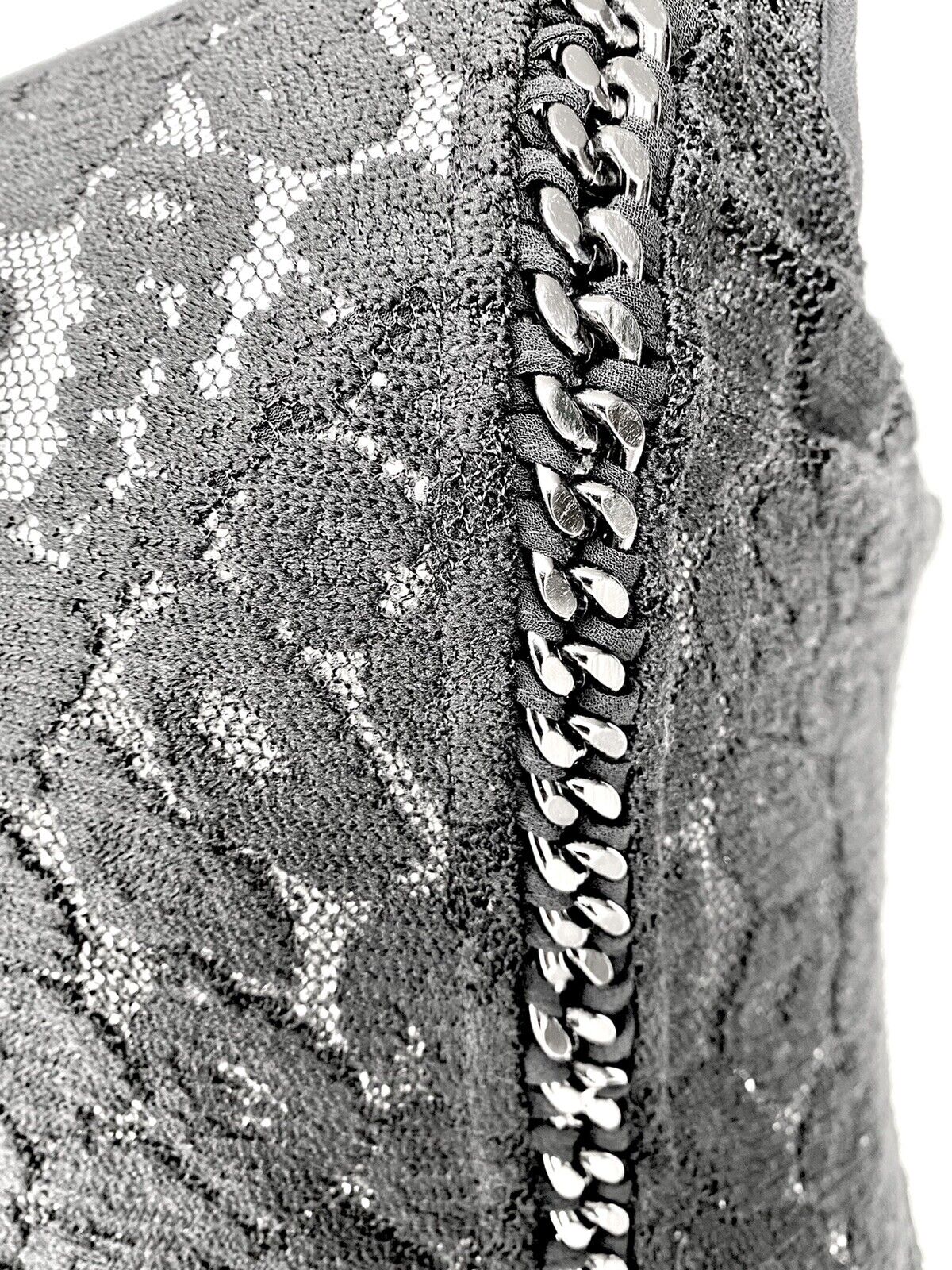 Allsaints Black Asha Chain & Lace Dress Size 0 Retails $505 Price $169 NWT