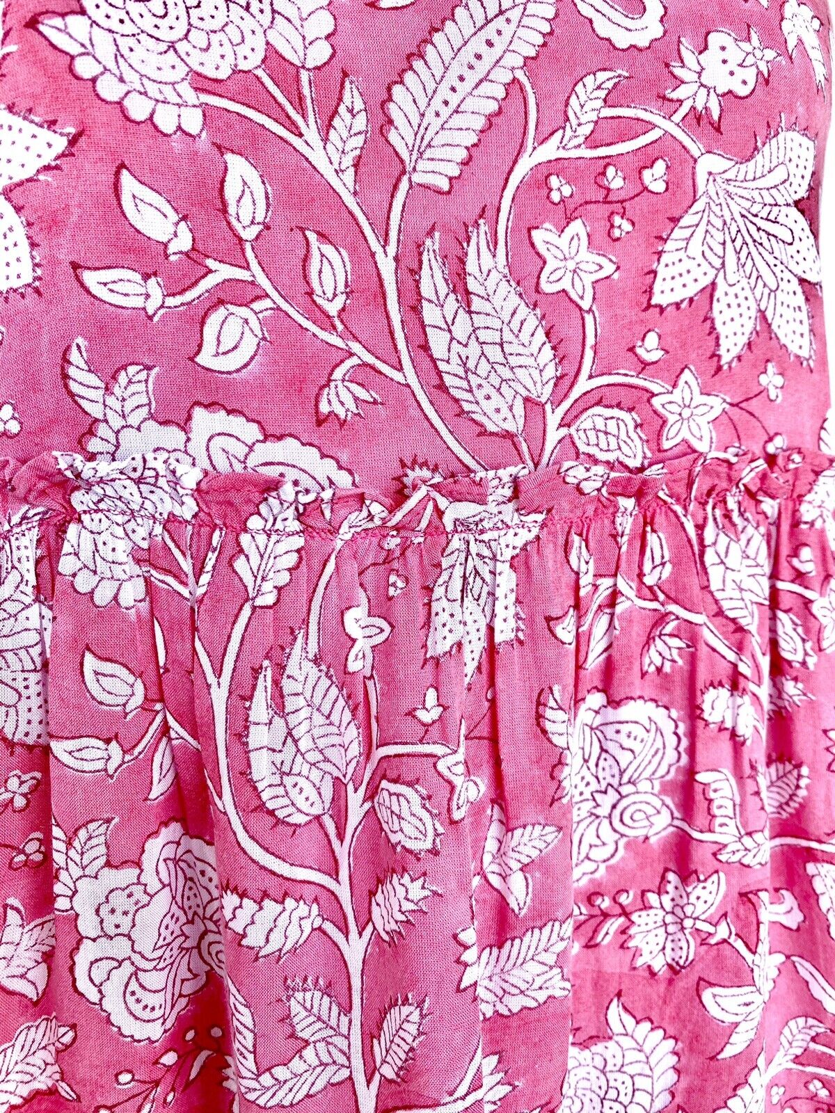 J Marie Emilia Rose ruffle tier dress size XS Retail $140 Price $70