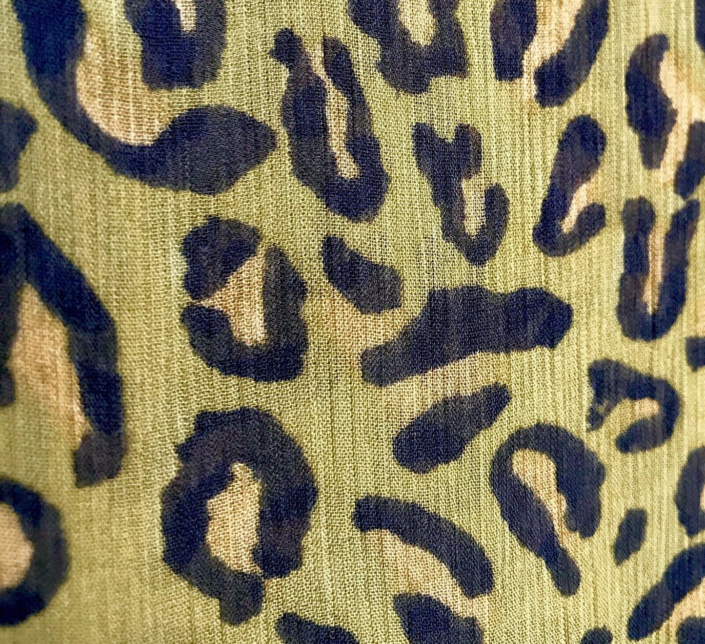 Scotch & Soda Green Animal Print Embroidered Top Blouse XS Retail $125 Price $56