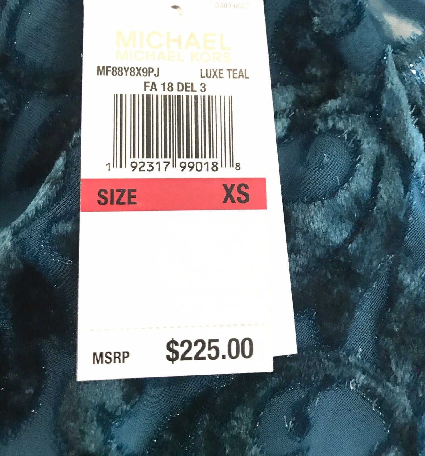 Michael Kors Teal Blue V-Neck Cocktail Party Dress Retail $225 Price $98 XS NWT