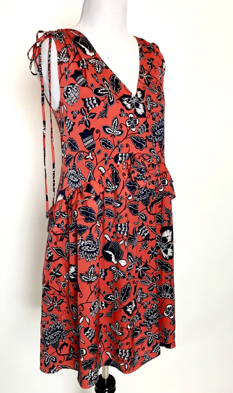 Nordstrom Signature Silk Red Paprika Indio Dress Retails $269 Price $98 Size 2