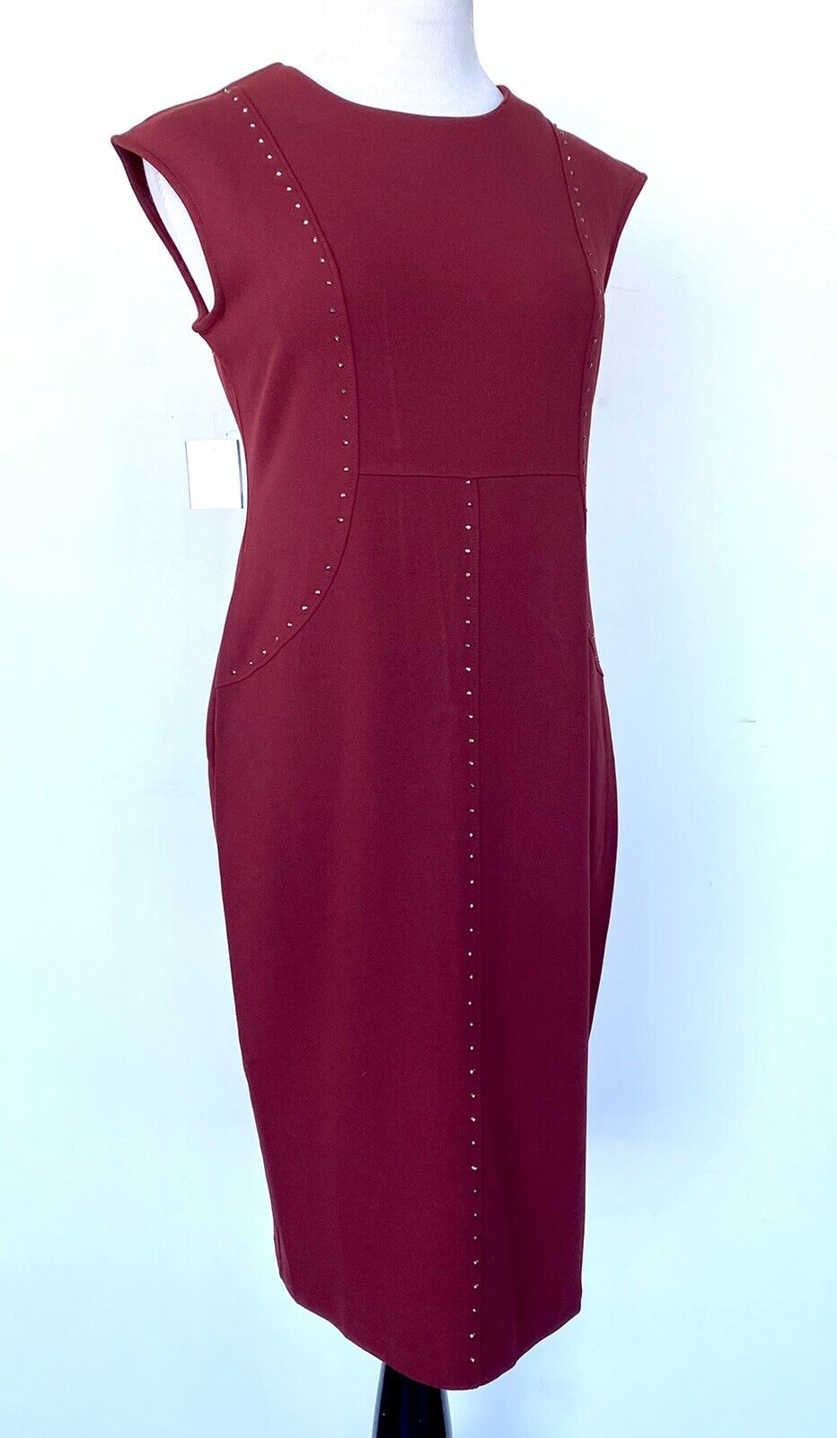 Spense studded knee length dress rust size 8 Retail 79.99 Price $49.99 NEW