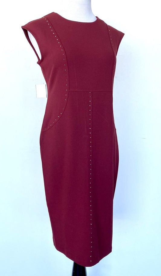 Spense studded knee length dress rust size 8 Retail 79.99 Price $49.99 NEW