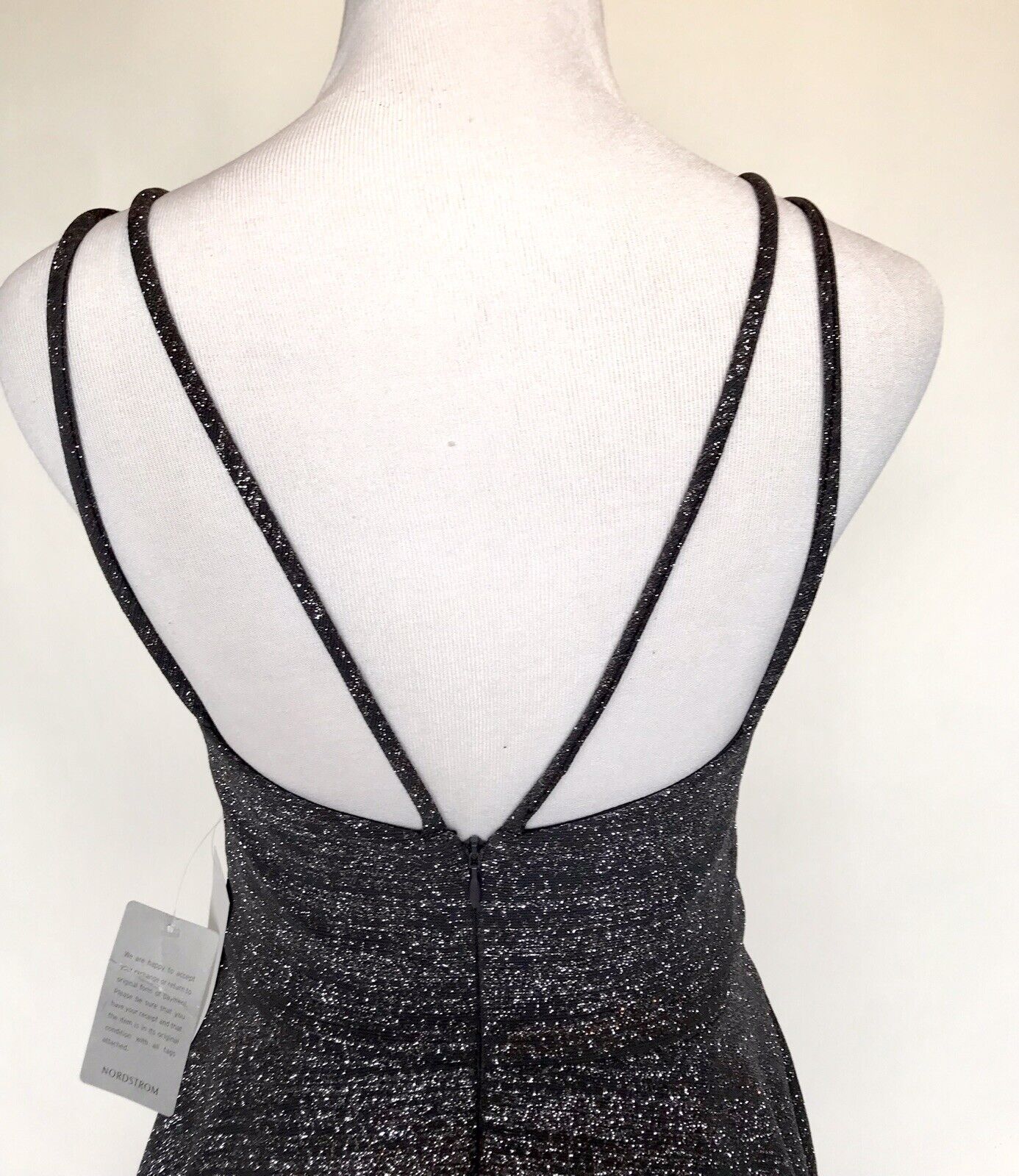 Xscape Glitter Gray Skater Dress Tulle Under Size 6  Retails $188 Price $68 NWT