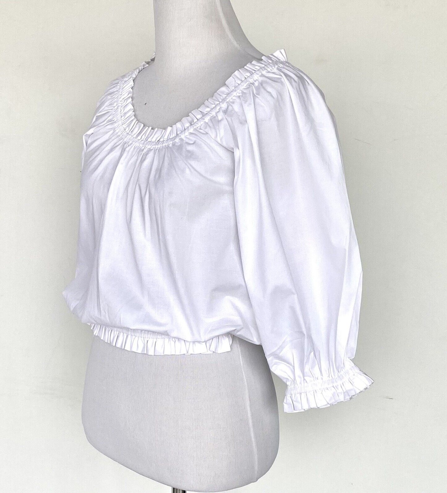 Kate Spade Aperitif White Poplin Top / Blouse NWT Retail $128 Price $84 Size XS