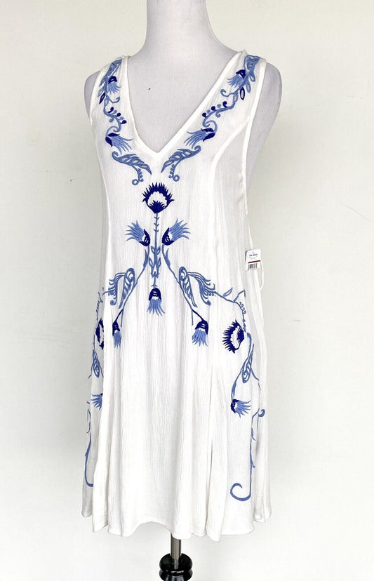 Free People Adelaide Boho Festival Dress Retail $98 Price $49 XS Lace Up
