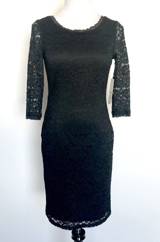 Eliza J  Black Lace Dress NWT Retails $128 Price $68 Size 4