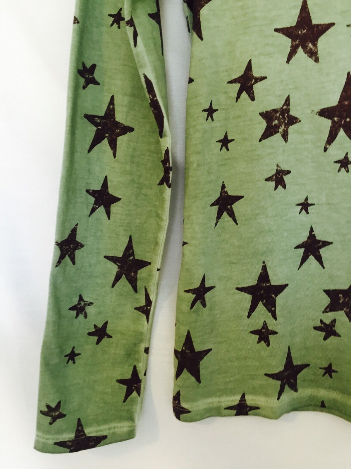 Scotch R'Belle Green Distressed Wash Star Shirt.NWT Age 12 Retail $46 Price $26