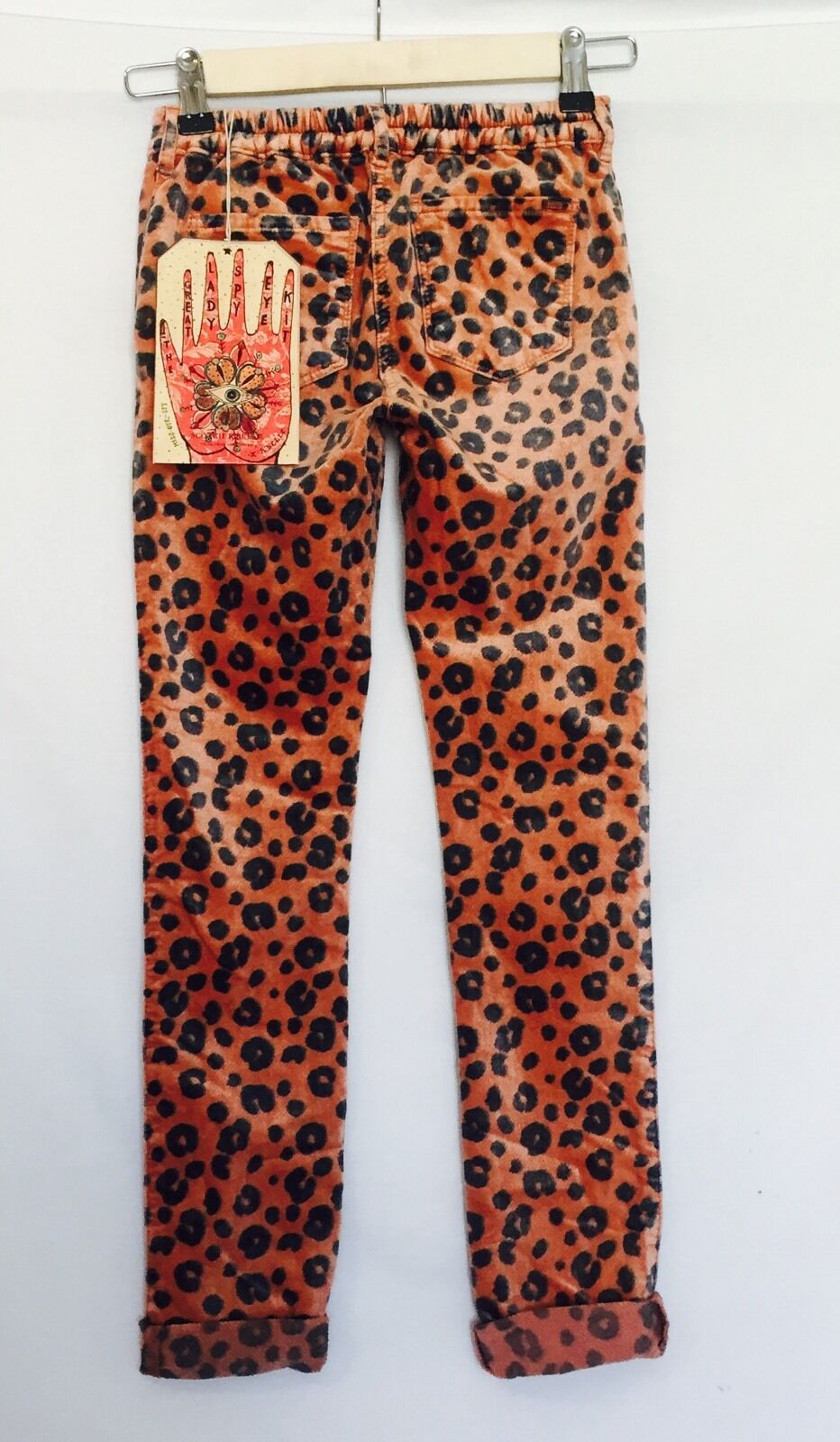 Scotch R'Belle  Soft Coral Leopard Dress Pants NWT Age 12 Retails $99 Price $38