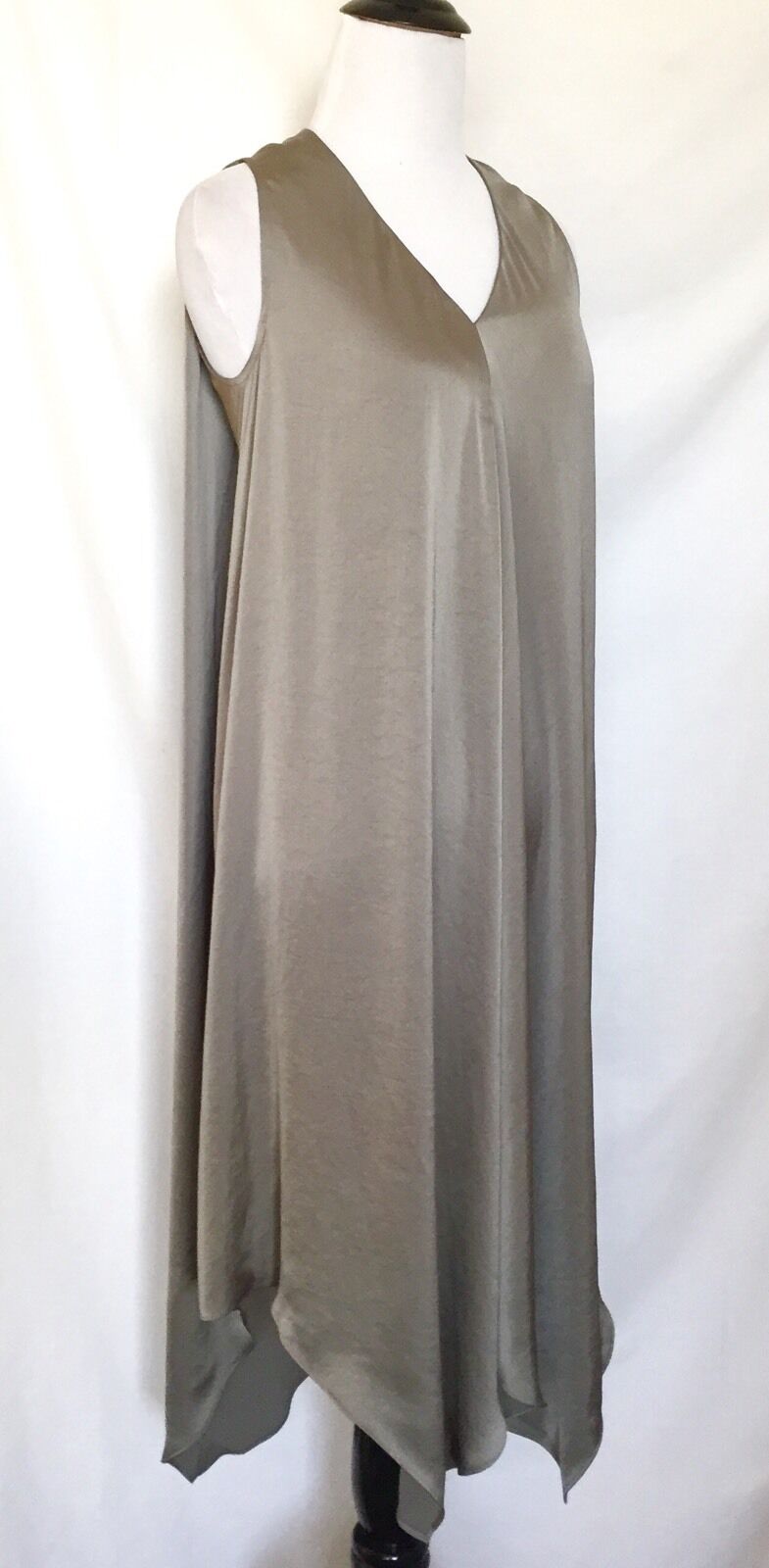 AllSaints Blaze Steel Grey Silky Dress.Retail $308 Price $125All Saints Size 0