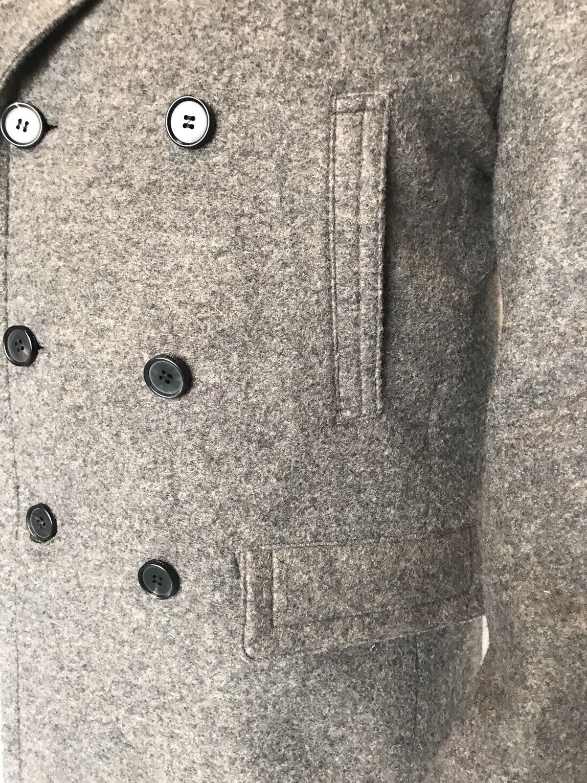 AllSaints Fyfe Coat Wool Mix Size 38 M Retail $700 Price $280 NWT
