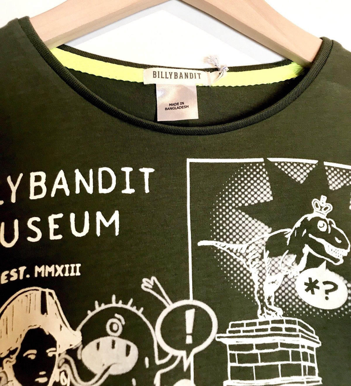 Billy Bandit Museum Dinosaur Skeleton LS Top. Retails $34 Price $25 Age 10 NWT