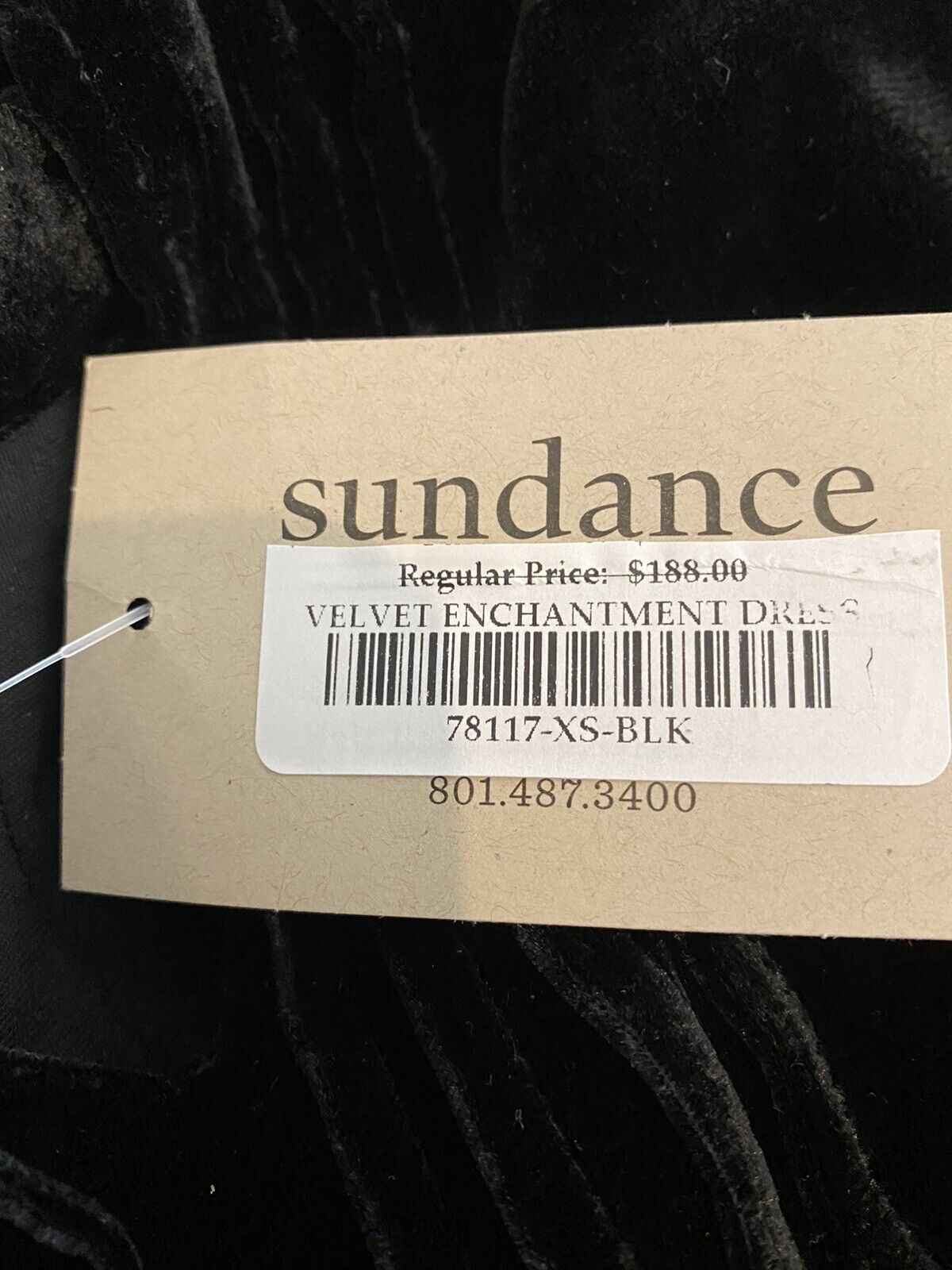 Sundance Enchantment Velvet Silk Mix Dress Retail $188 Price $92 NWT Size XS