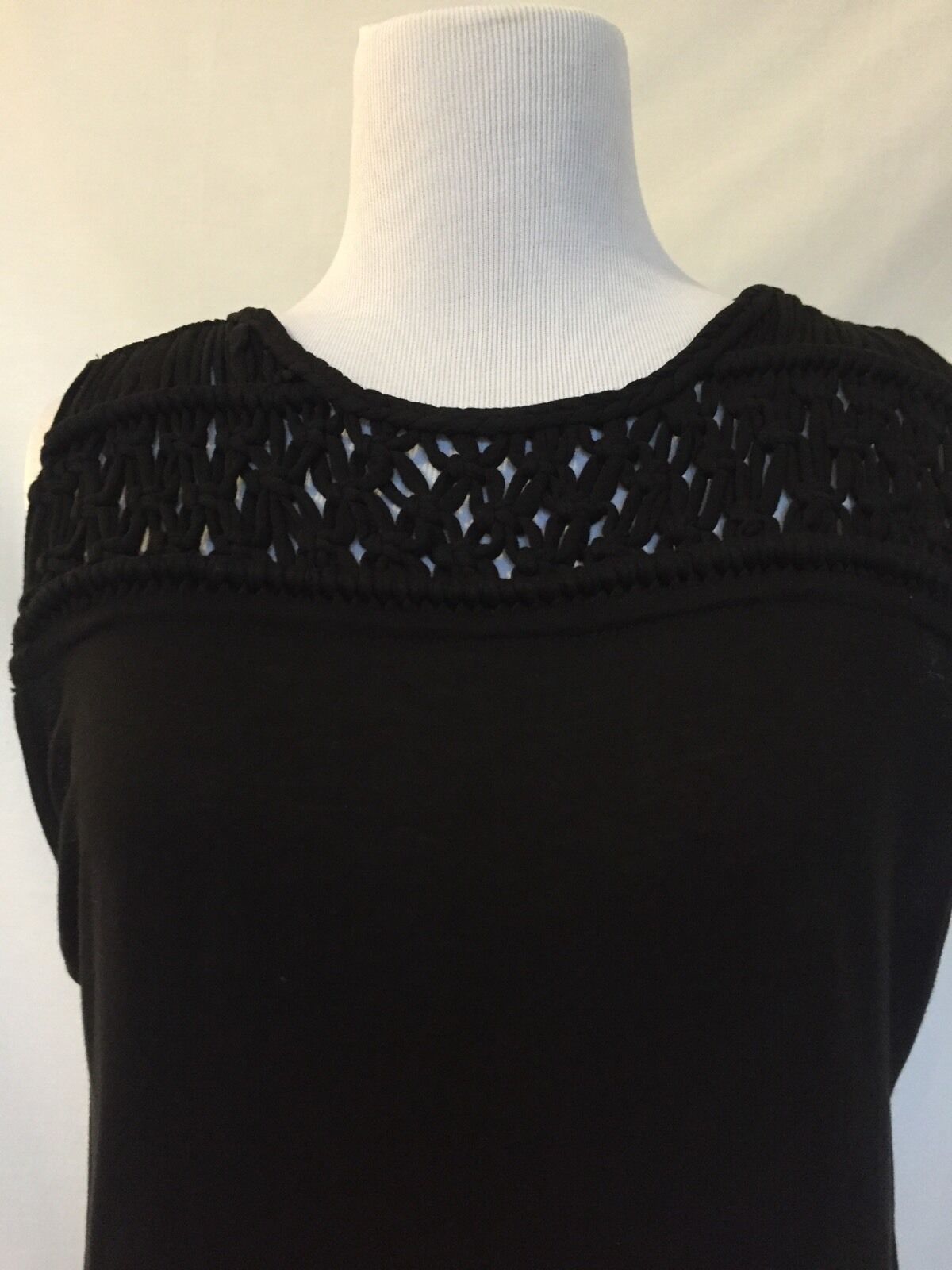 AllSaints Simmo Black Tassel Top NWT Retail $178 Price $58 Size S All Saints