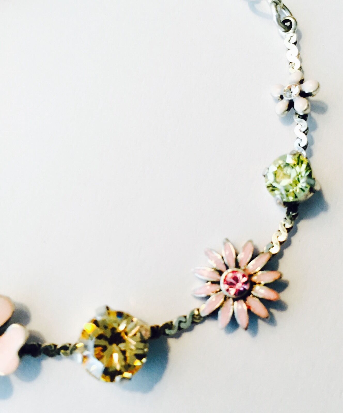 Pilgrim Swarovski Crystal Bracelet. Sterling Silver Plated. Price $14.95