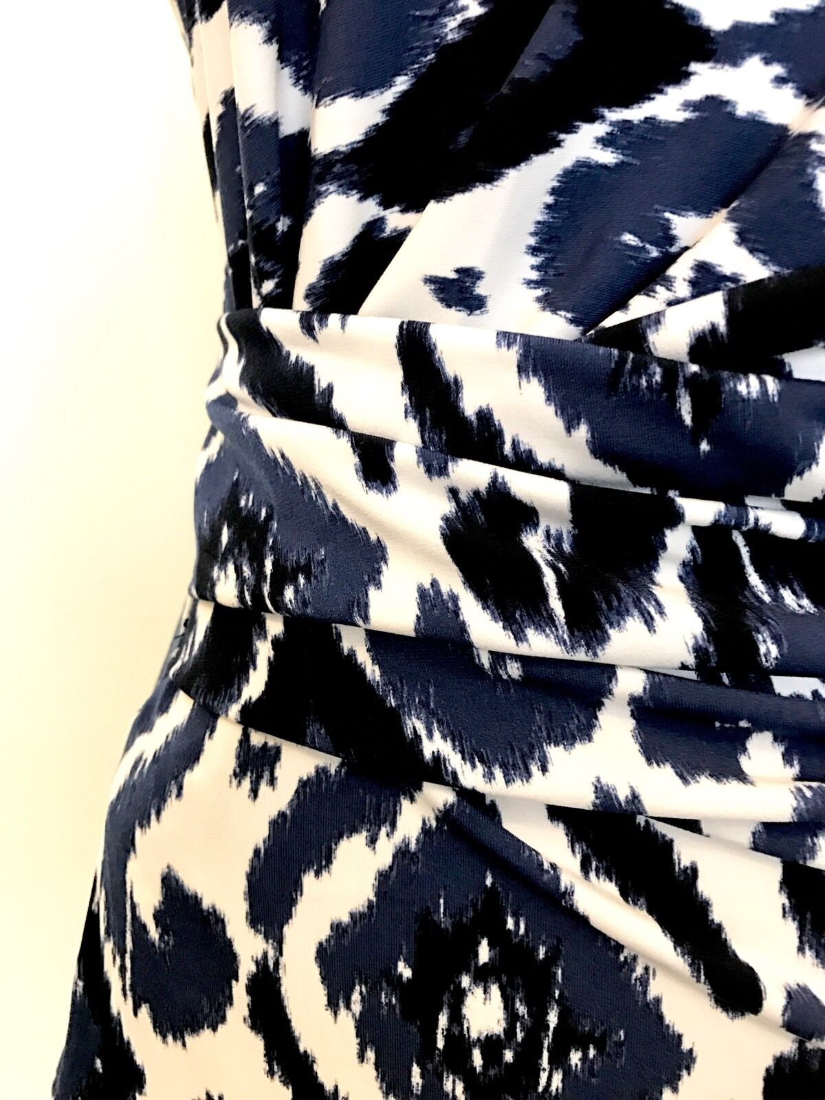 Michael Kors Blue And White Side Drape Dress. NWT Retail $130 Price $66 Size XS