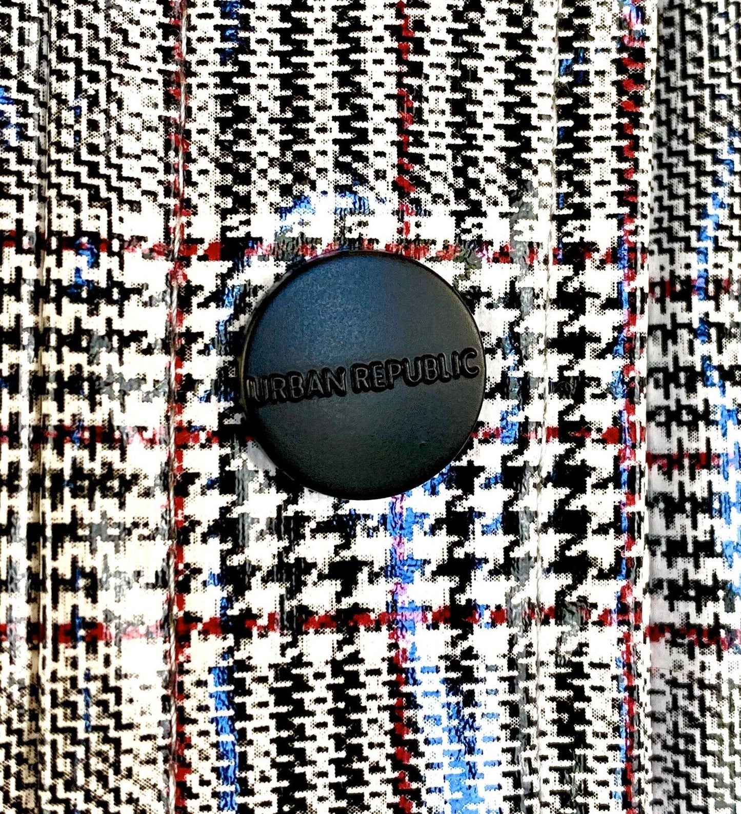 Urban Republic Classic Check Raincoat Ribbon Stripe Retail $75 Price $38 NEW 12M