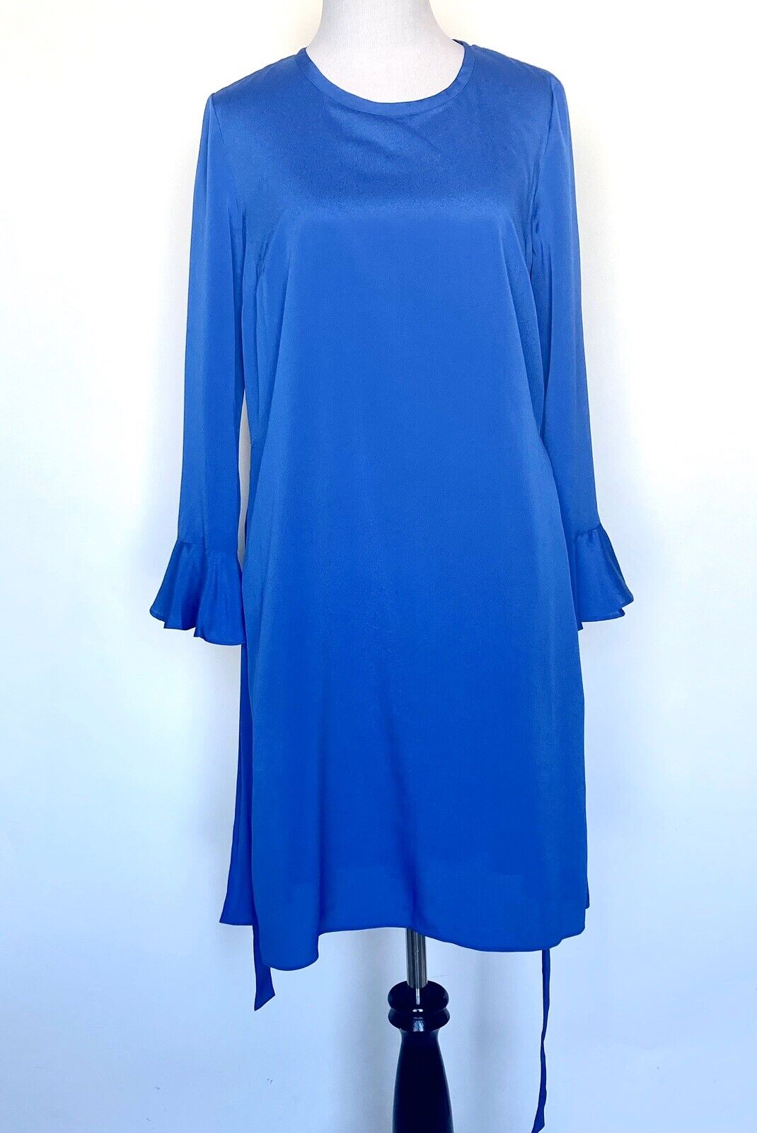 Le Gali Blue Pleated Back Short Cocktail Dress XS Retail $149 Price $44 NWT