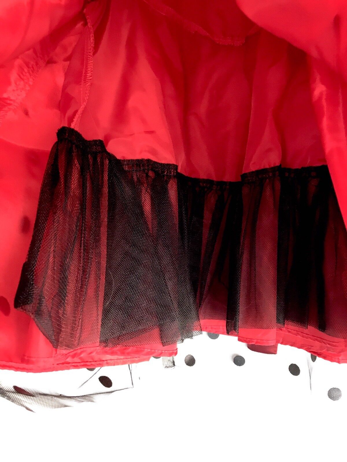 Sorbet Full Skirt Net Dress Red And Black Spot. NWT Age 2 Retails $62 Price $36