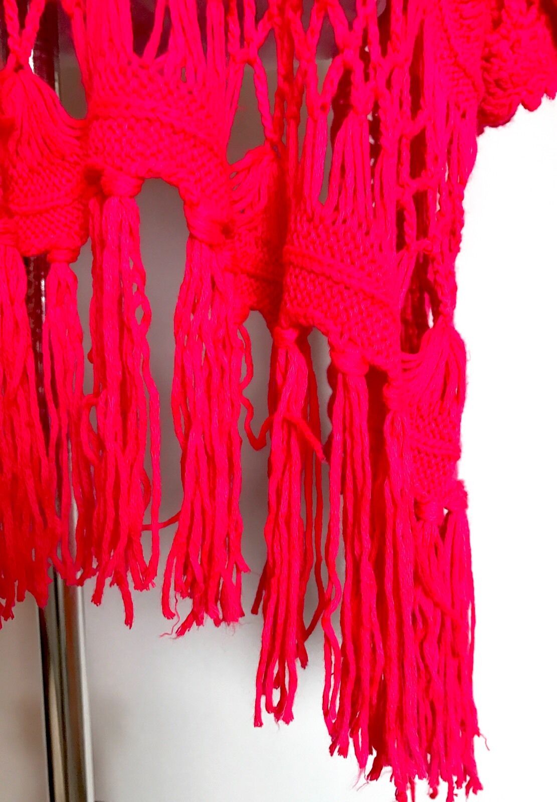 Superdry Red Crochet Cardigan / Coverup NWT Size S Retail $54.50 Price $42