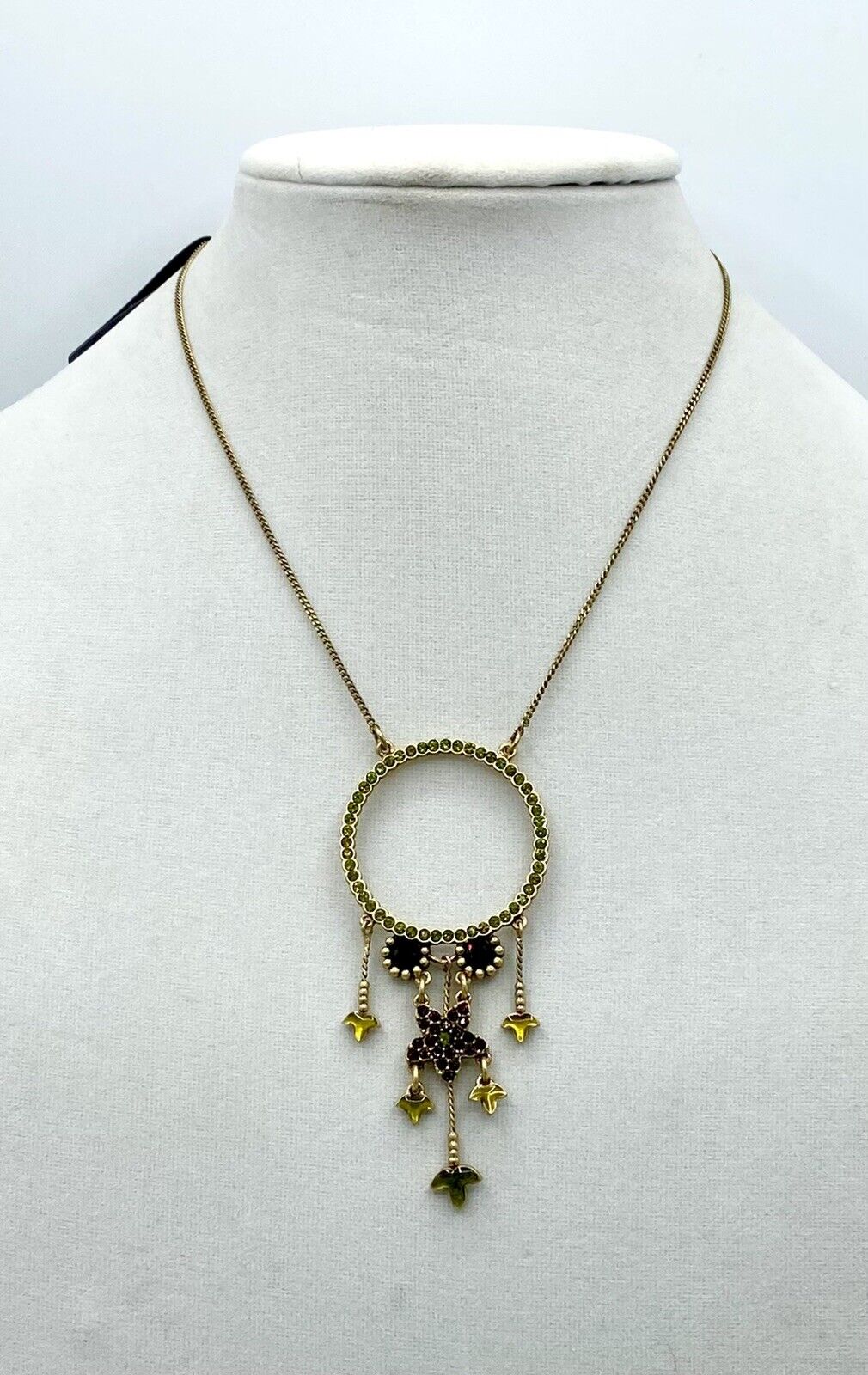 Pilgrim Jewelry Necklace Swarovski crystal 14 Ct Gold plate Price $19