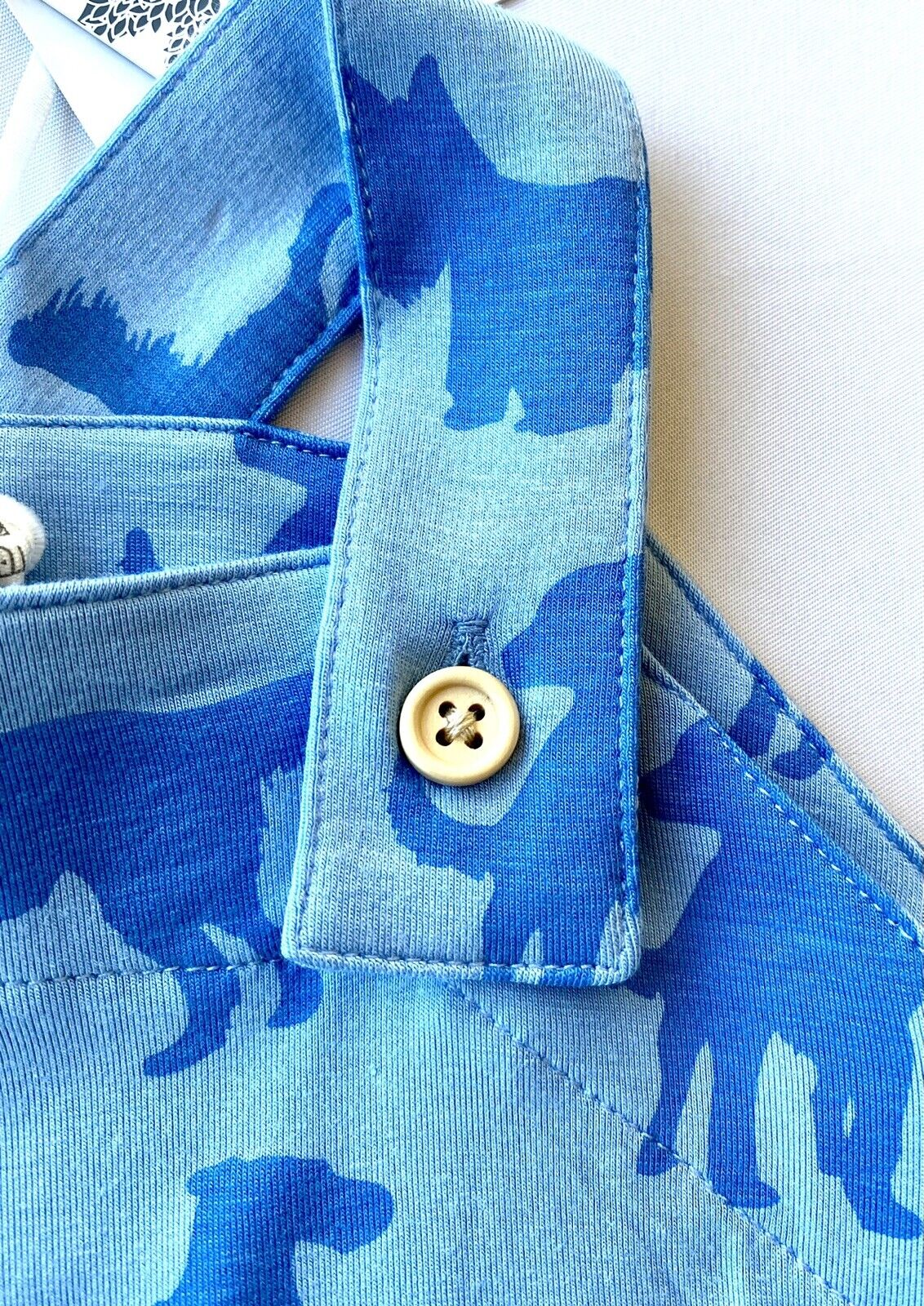 Kate Quinn Bamboo Puppy Dog bubble Romper Retail $32 Price $26 0-3 M Blue