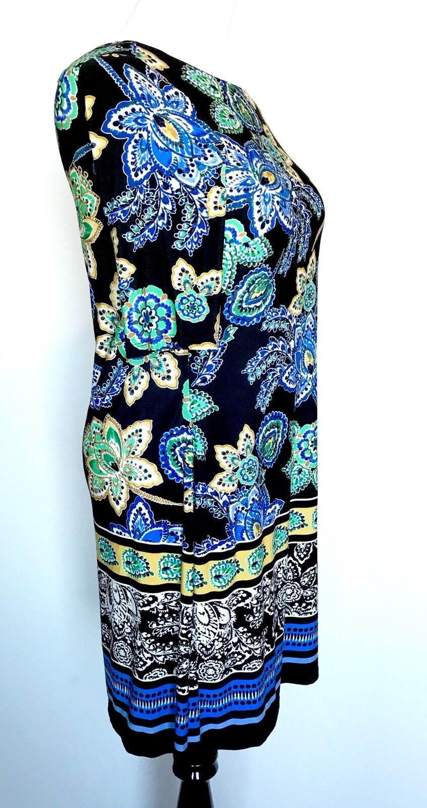 Eliza J Blue Floral Stretch Tunic Dress NWT Retails $118 Price $59 Size 6