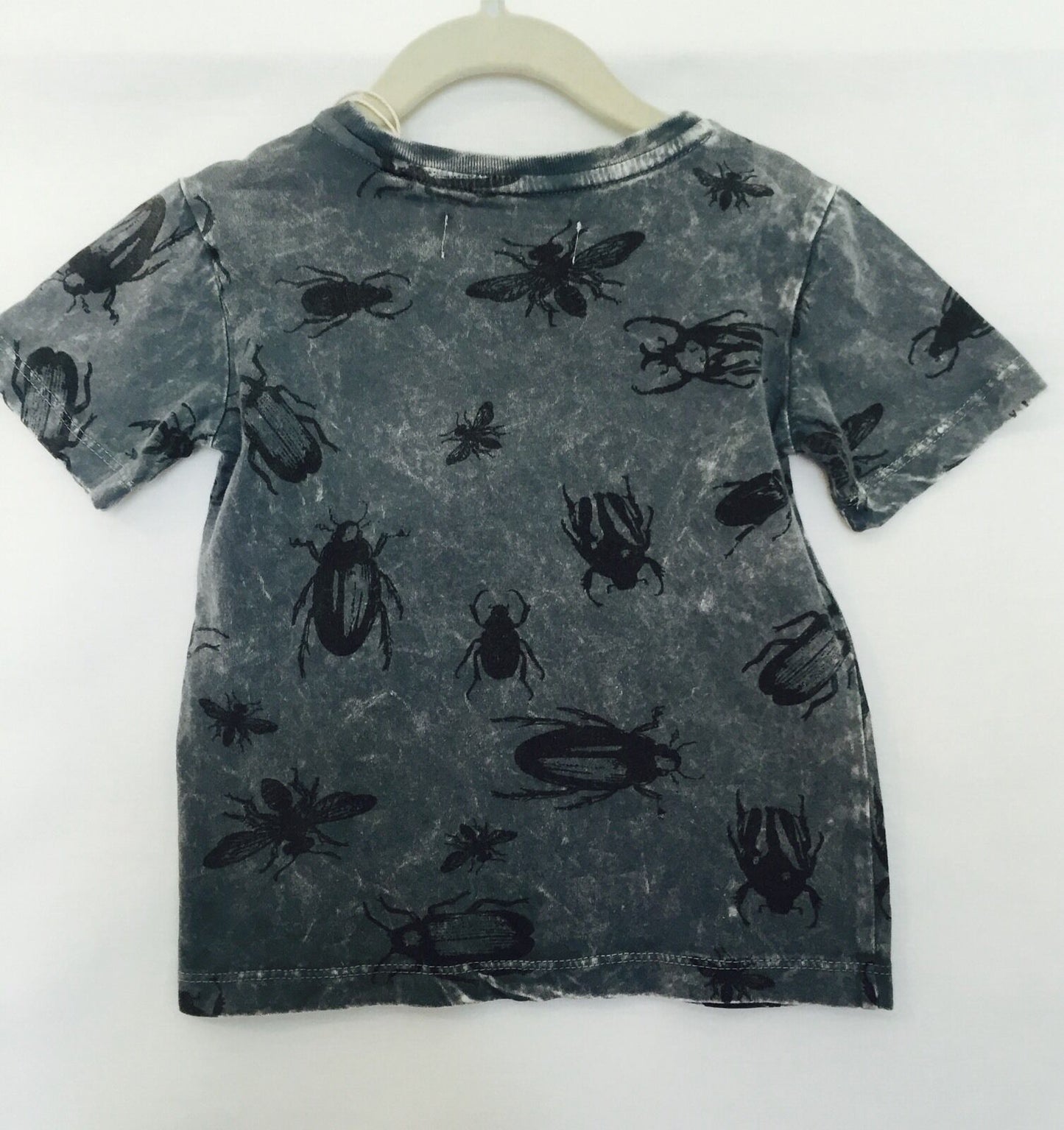 Sovereign Code LA Gray Beetle Bug Distressed Wash Tee Shirt NWT. Size 2T $18