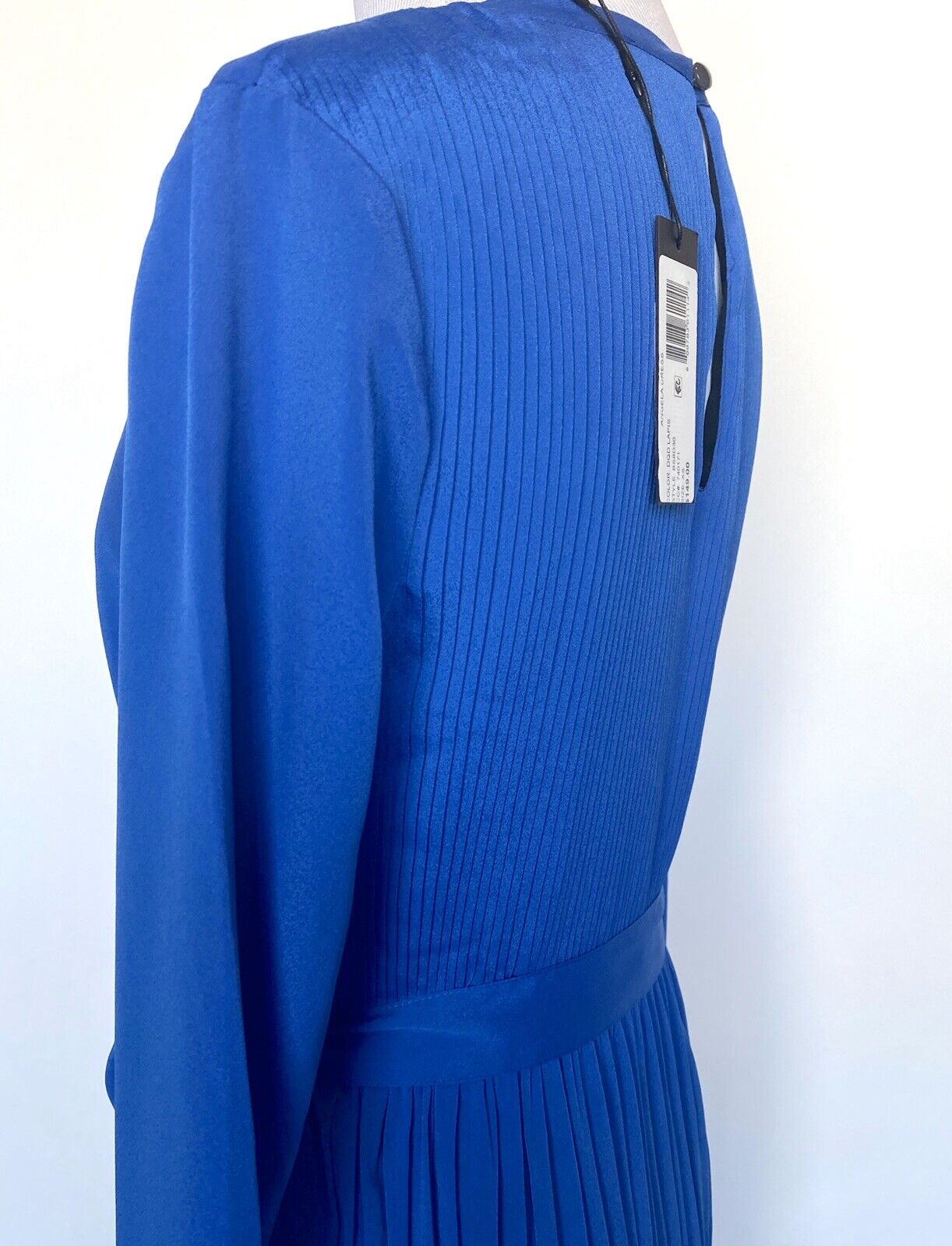 Le Gali Blue Pleated Back Short Cocktail Dress XS Retail $149 Price $44 NWT