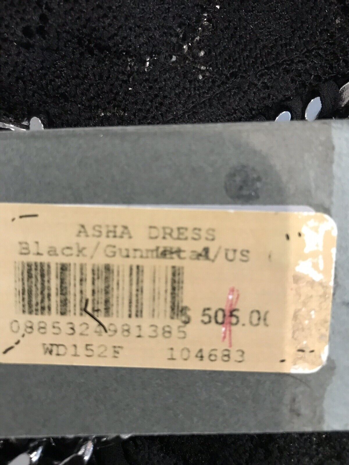 Allsaints Black Asha Chain & Lace Dress Size 0 Retails $505 Price $169 NWT