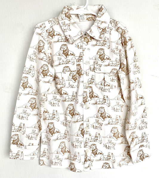 Kate Quinn 100% Organic Cotton Interlock Lion Shirt Retail $40 Price $28 8Y