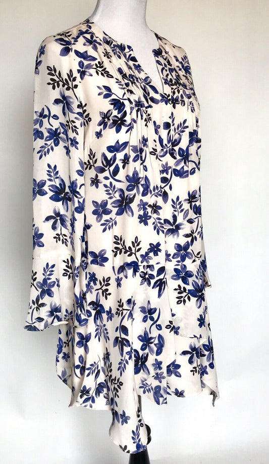 Parker Floral Flare Bell Sleeve Dress. NWT Size S. Retails $398 Price $139