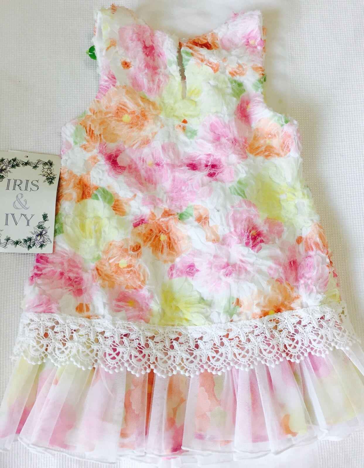 Iris And Ivy 2pc Baby Dress. NWT Retails $64 Price $$29.50