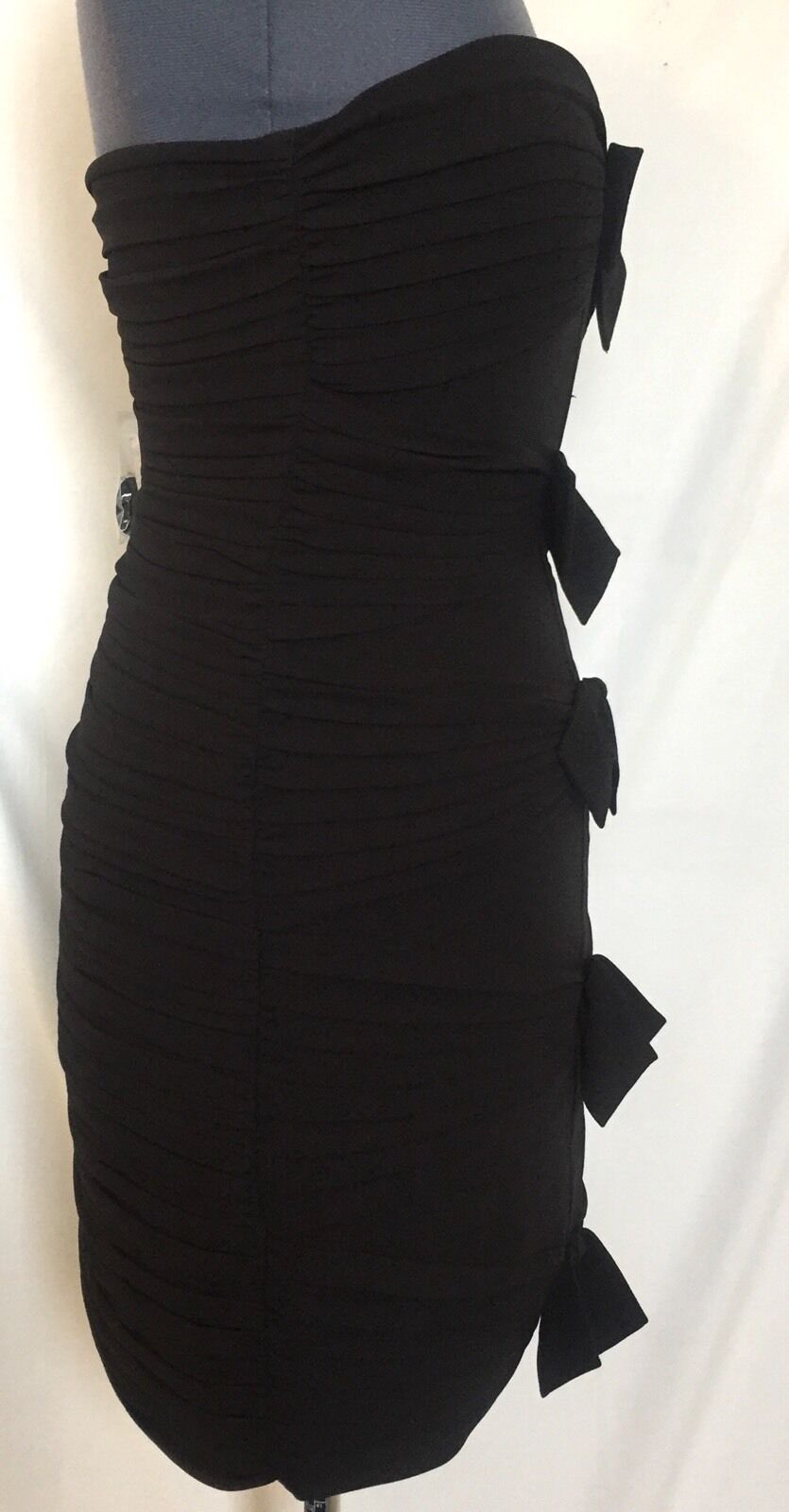 BCBG Max Azria Black Corset Stretch Formal Dress.12 NWT Retail $378 Price $ 89