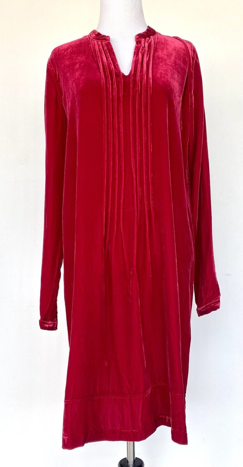 Sundance Enchantment Velvet Silk Mix Red Dress Retail $188 Price $92 NWT Size XS
