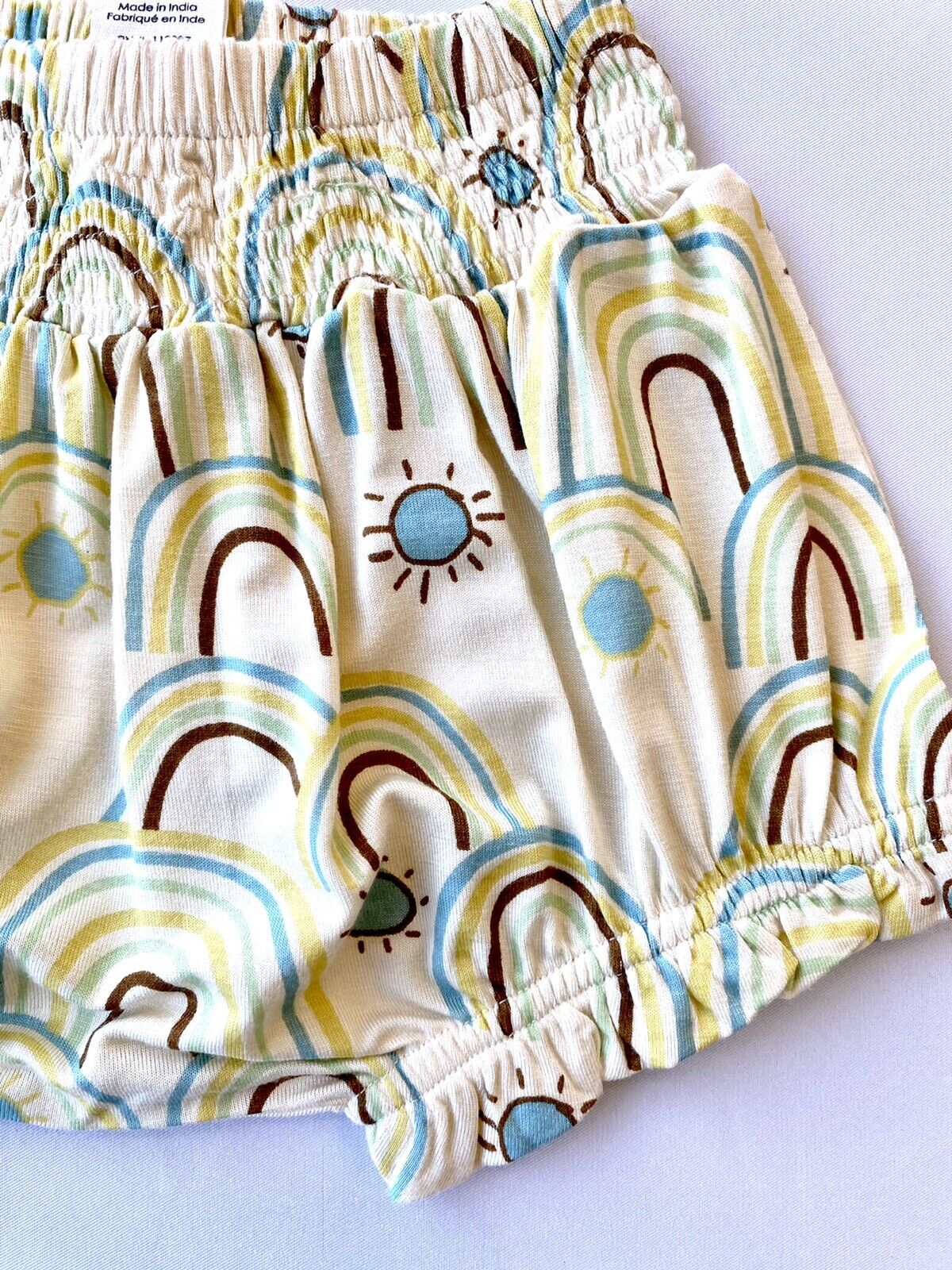 Kate Quinn Soft Bamboo Smocked Ruffle Bloomer Retail $24Price $17 3-6 M