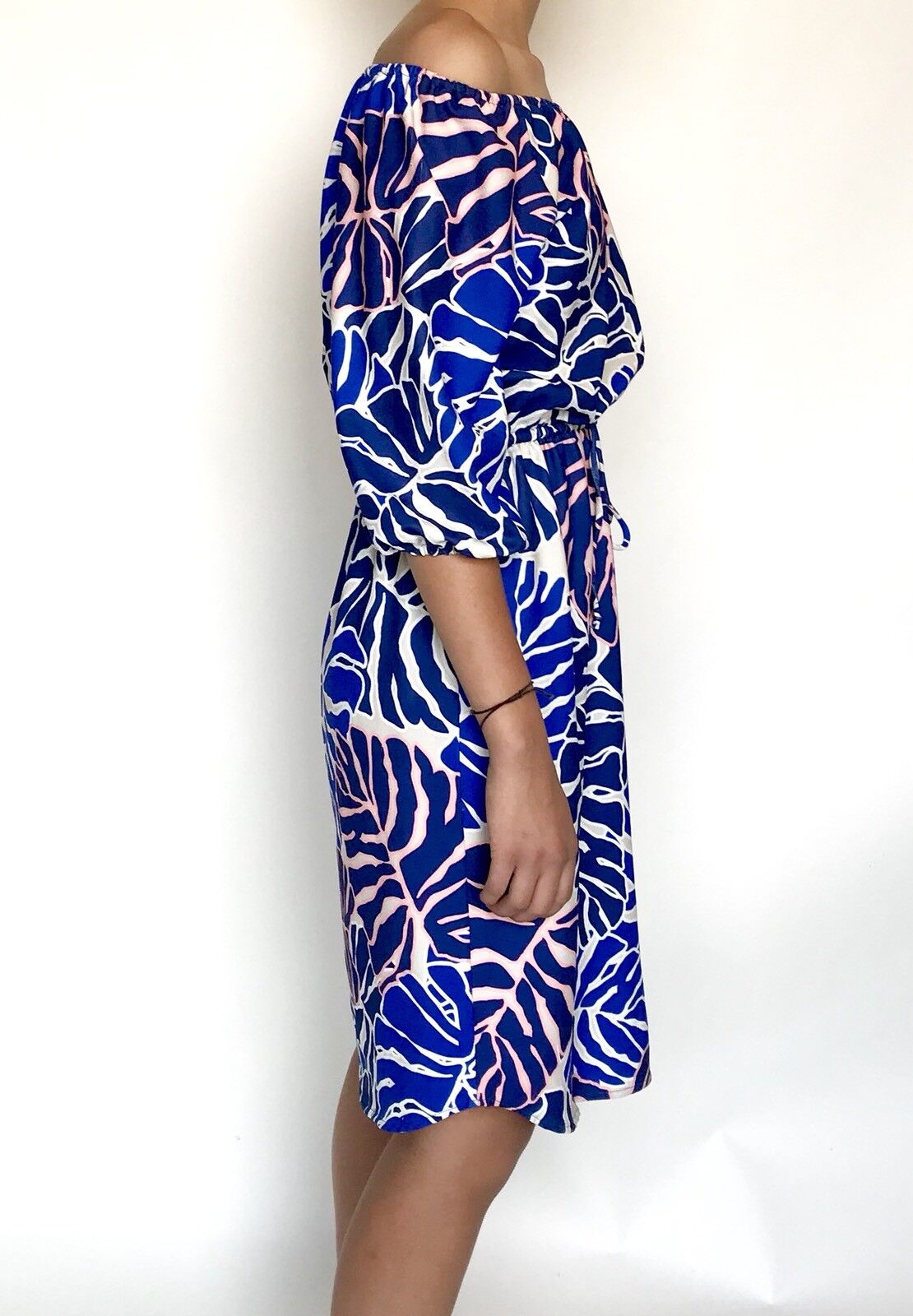 Felicity & Coco Off Shoulder Blue Dress. NWT Retail $108 Price $45 Sz XS