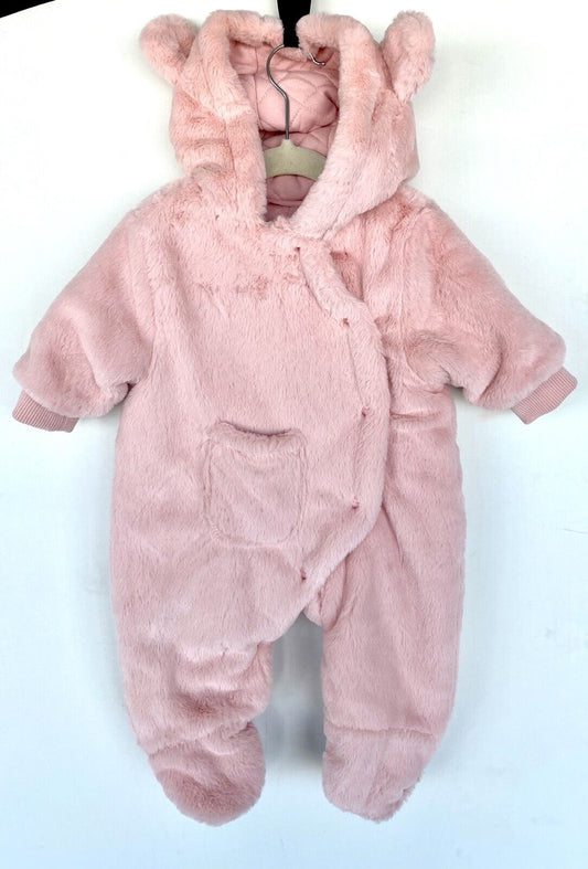 Urban Republic Faux Fur Bear Ears Snowsuit Retail $90 Price $45 NWT 6 Month