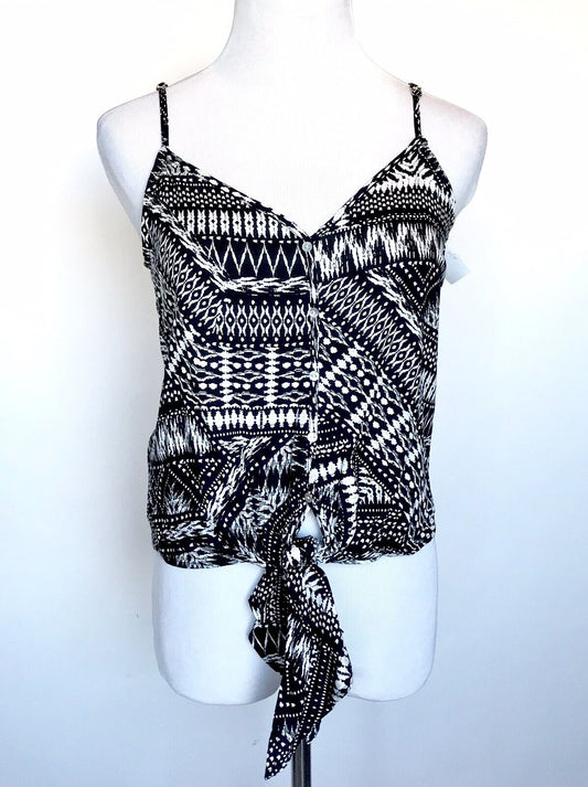 The Impeccable Pig Black & White  Tank Top Retail $48 Price $19.20 Medium NWT