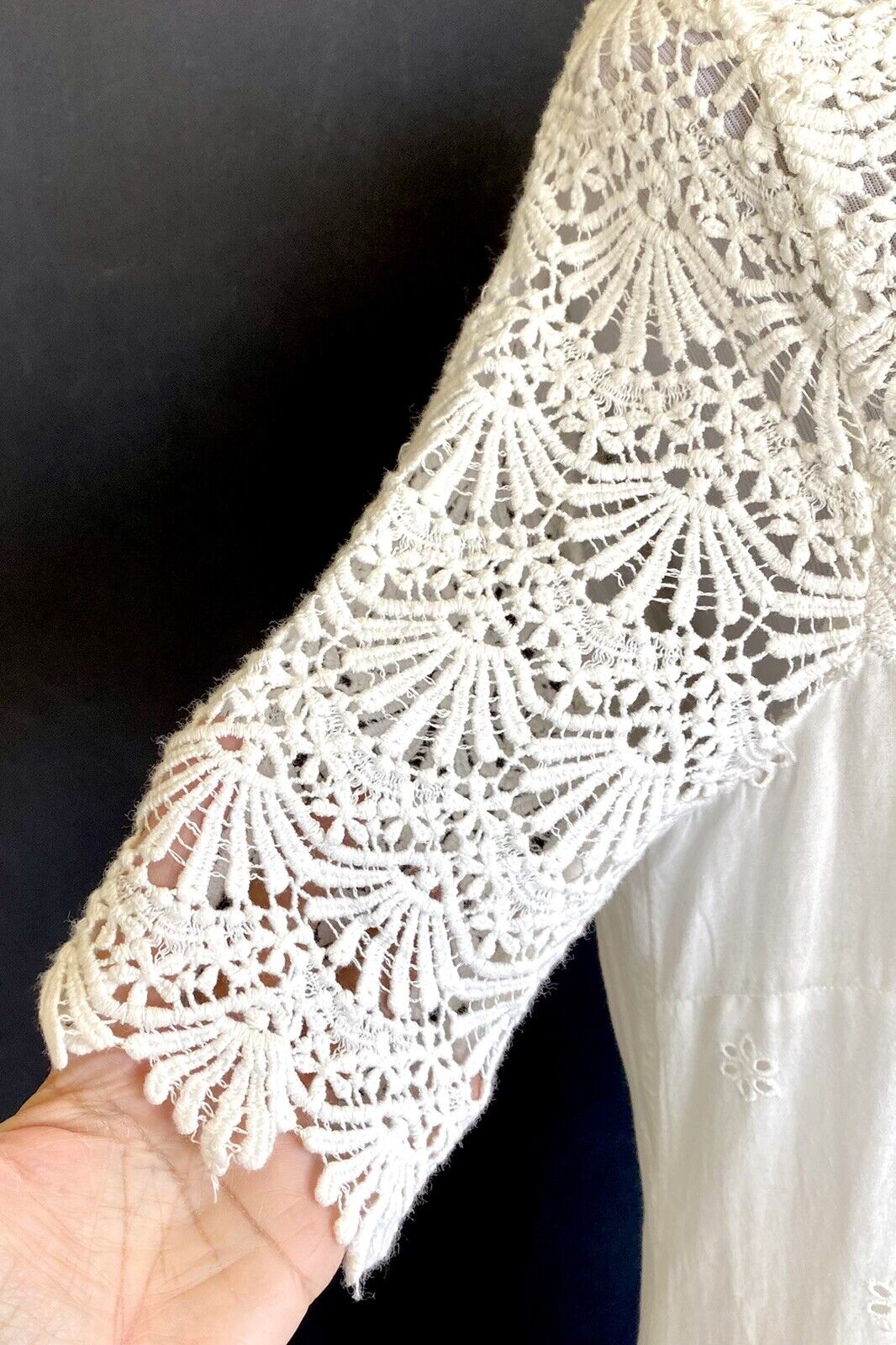 Sundance Catalogue Imperial Eyelet Ivory Dress Retails $148 Price $69 Sz XS NWT