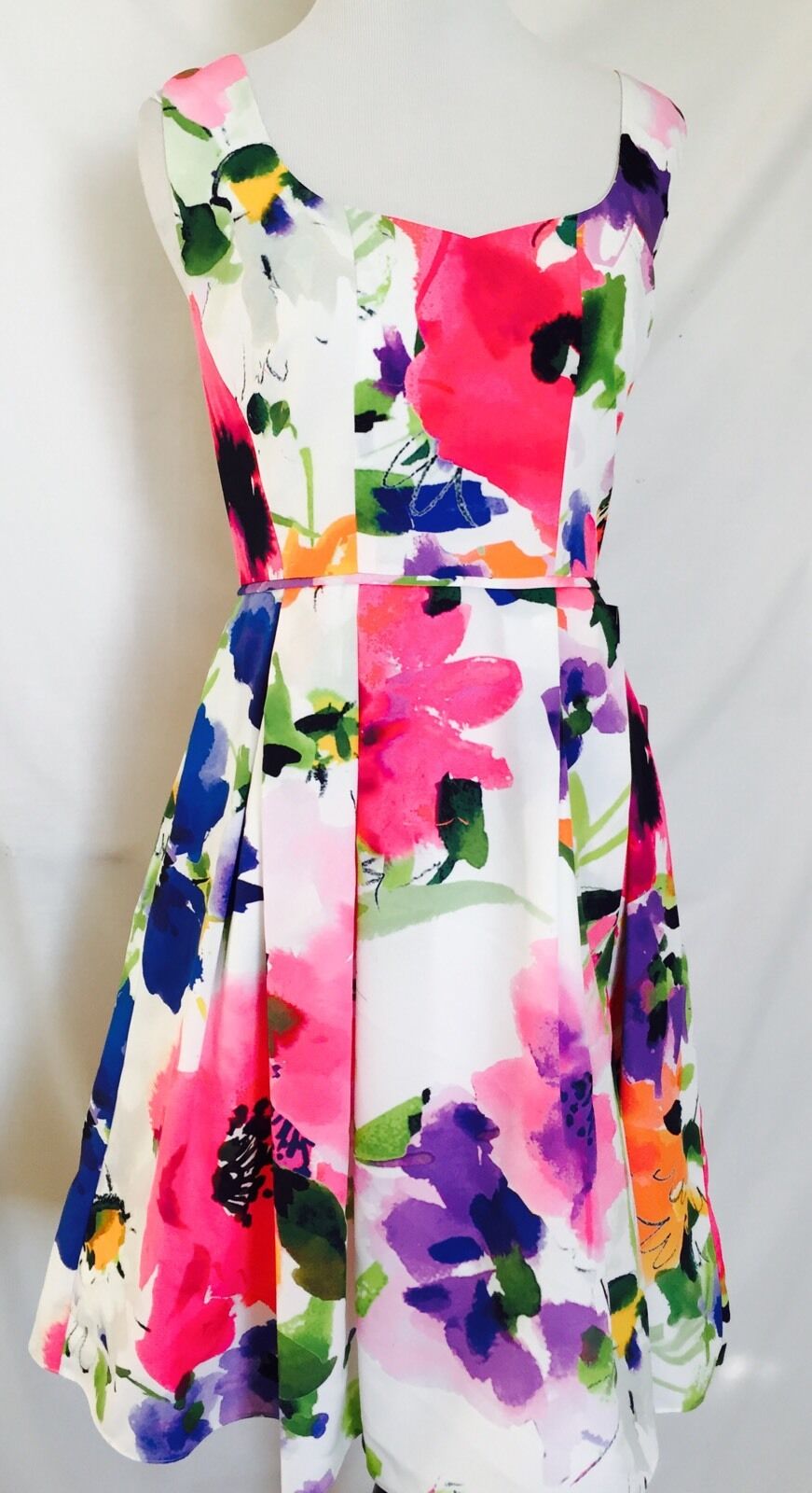 Adrianna Papell Floral Fit & Flare Dress NWT  Size 4 Retails $160 Price $72