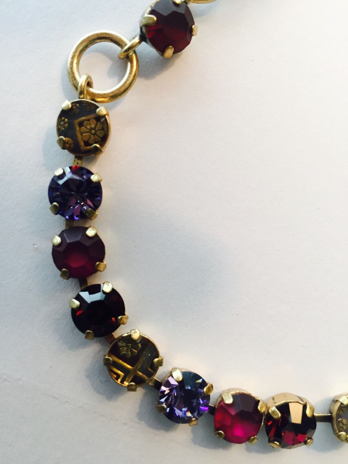 Pilgrim Skanderborg 16 Carat Gold Plated Precious Stone Necklace Price $16