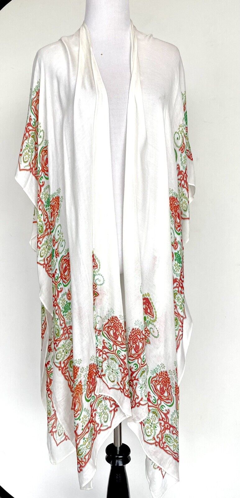 moss rose kimono cover up $39 Eastern Print. One Size. Soft Viscose